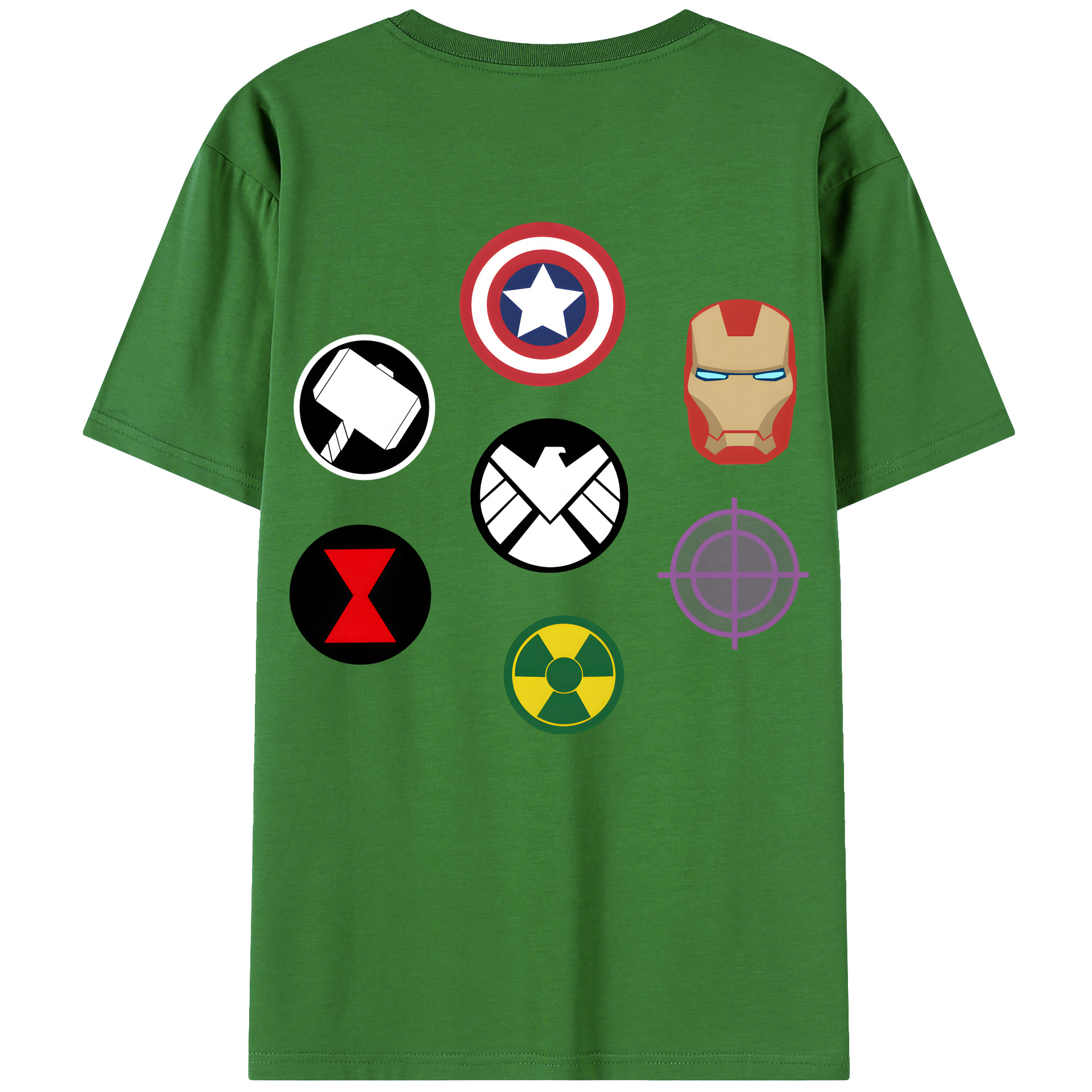 （画像用） アベンジャーズ The Avengers レディース半袖Tシャツ(バックプリント)